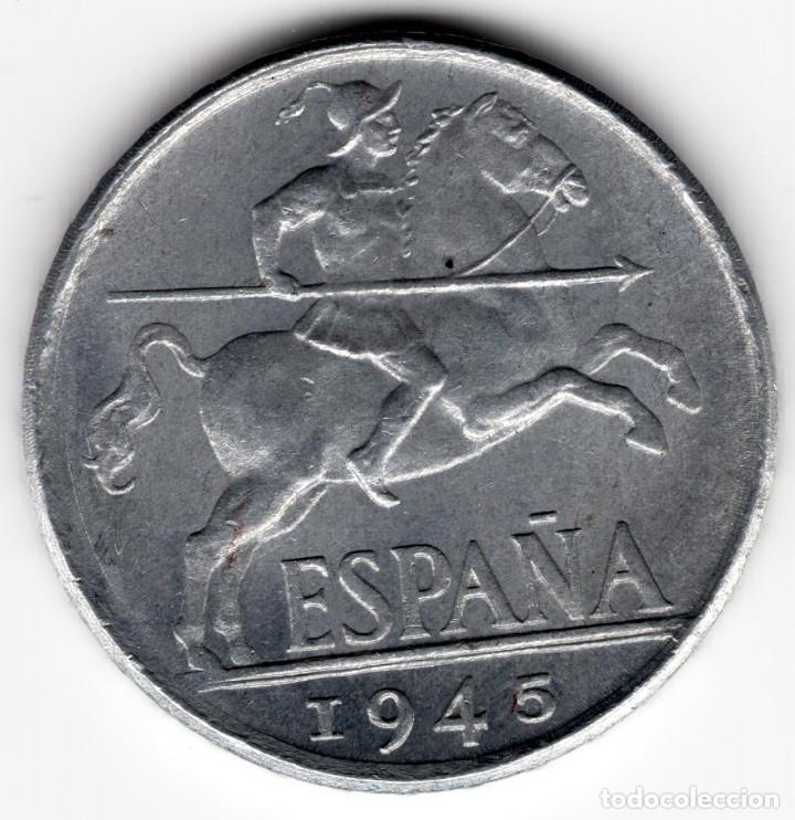 Monedas Franco: 10 CENTIMOS 1945 MADRID - S/C - Foto 1