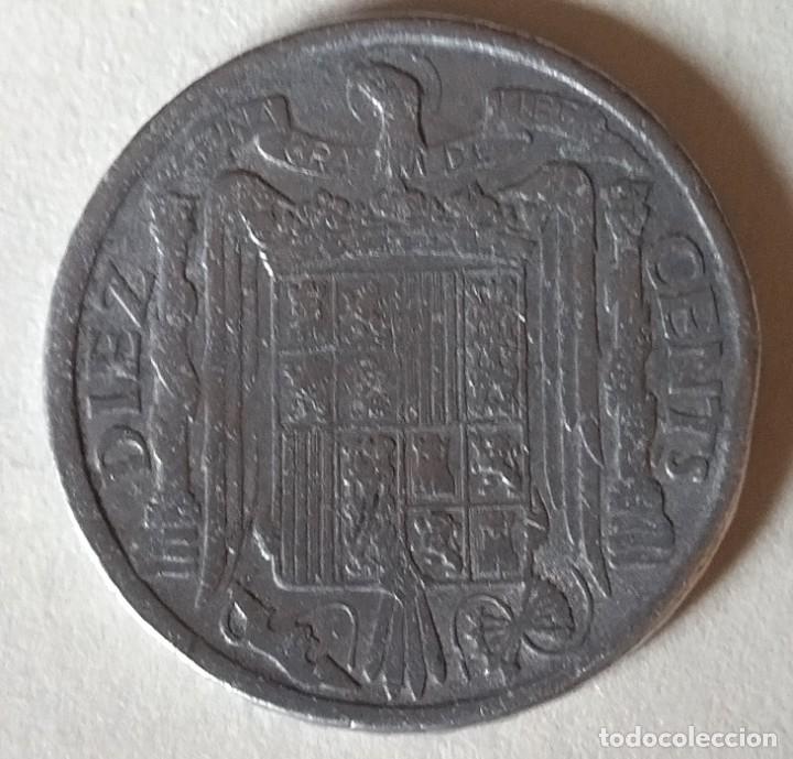 Monedas Franco: 10 CENTIMOS 1940 - Foto 2