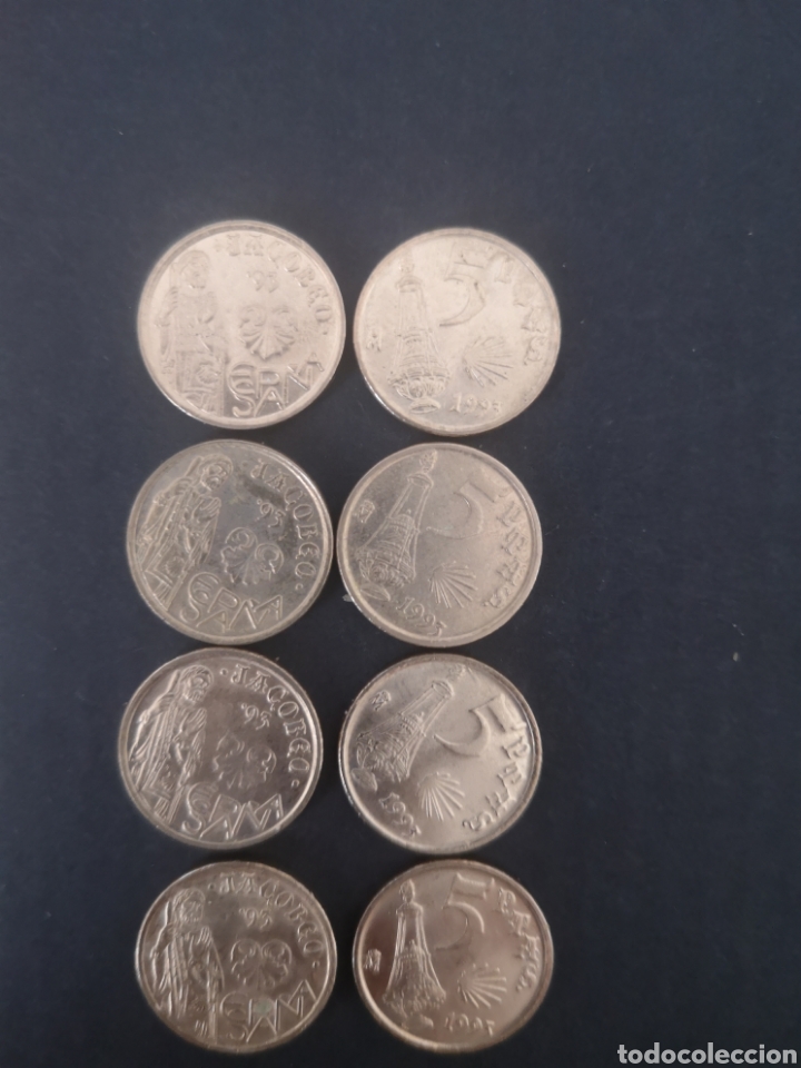 Monedas Franco: 8 Monedas 5 ptas 1993 jacobeo - Foto 1