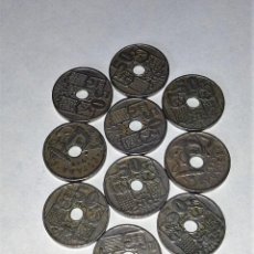 Monedas Franco: LOTE 10 MONEDAS 50 CENTIMOS FRANCO 1949
