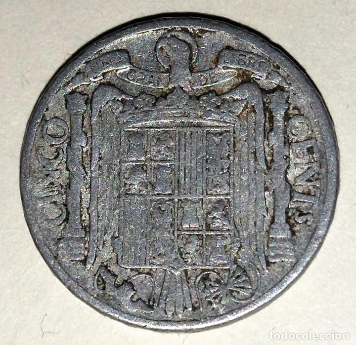 Monedas Franco: 5 CENTIMOS 1945 - Foto 2