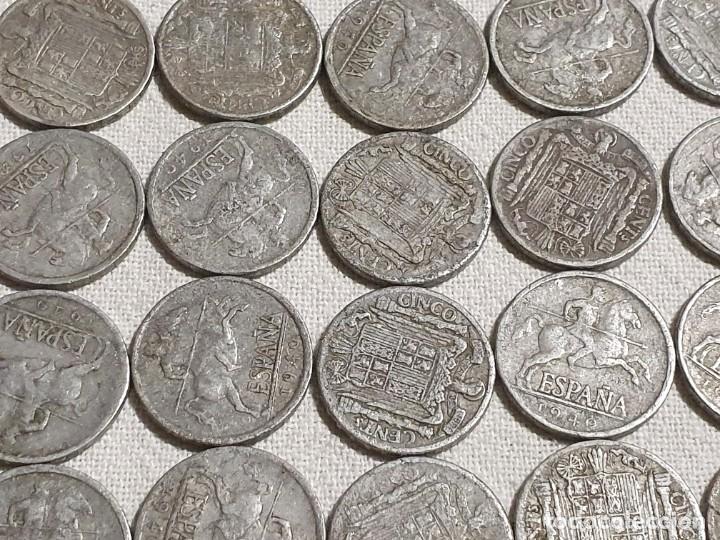 Monedas Franco: Lote de 22 monedas de 5 c&eacute;ntimos - 1940 - Foto 4