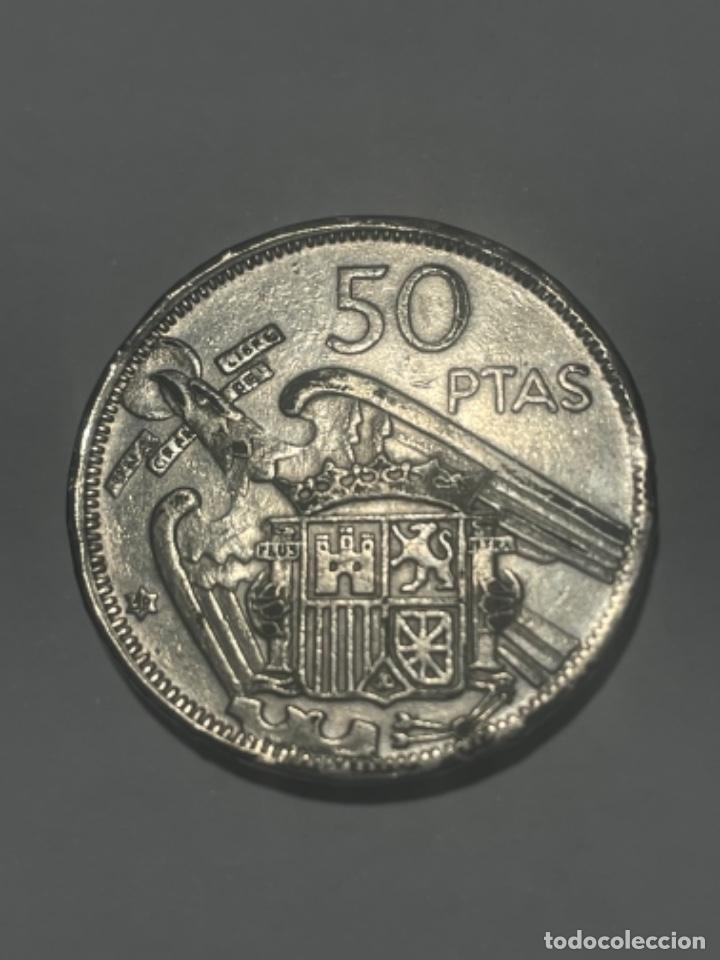 Monedas Franco: FALSA DE EPOCA. 50 ptas 1957*59 - Foto 2