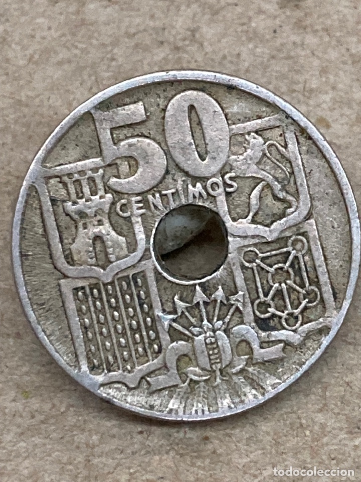 Monedas Franco: Moneda 50 c&eacute;ntimos 1949 - Foto 2