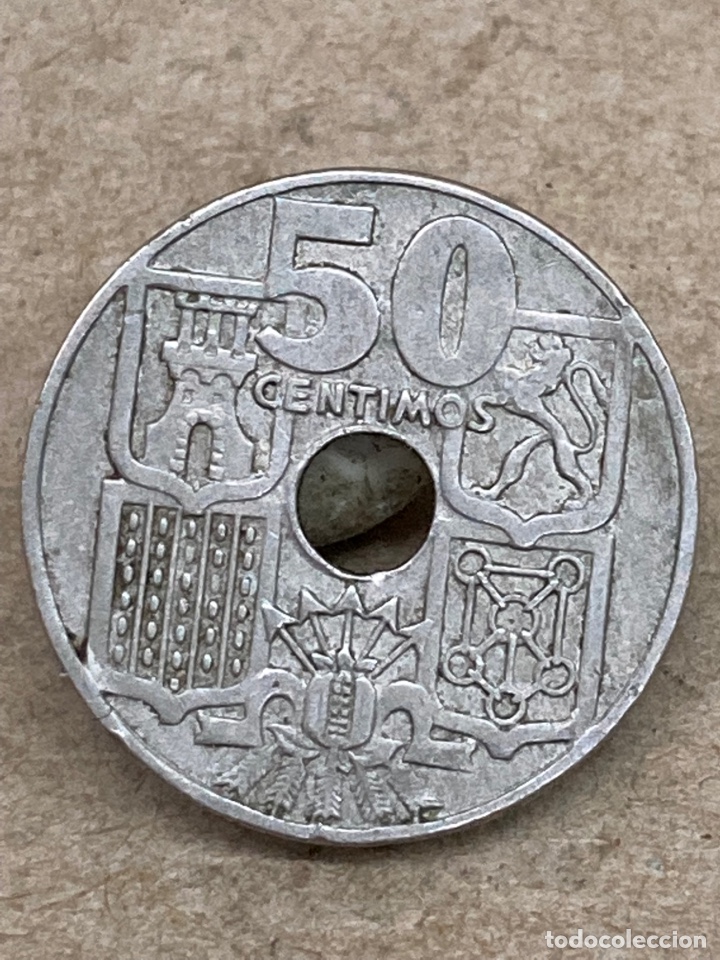Monedas Franco: Moneda 50 c&eacute;ntimos 1949 - Foto 2