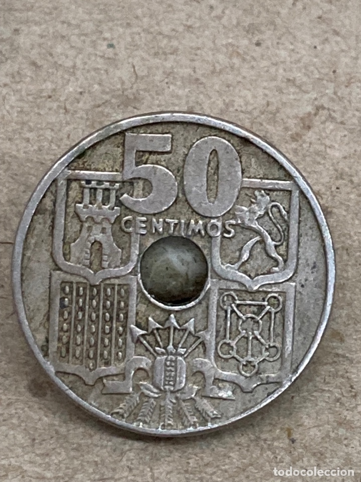 Monedas Franco: Moneda 50 c&eacute;ntimos 1949 - Foto 1