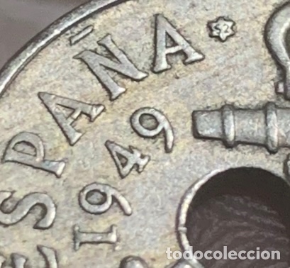 Monedas Franco: Moneda 50 c&eacute;ntimos 1949 *52 - Foto 3