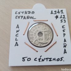 Monedas Franco: MONEDA 50 CÉNTIMOS ESTADO ESPAÑOL AÑO 1949 ESTRELLAS 19 - 53 MBC ENCARTONADA. Lote 330142353