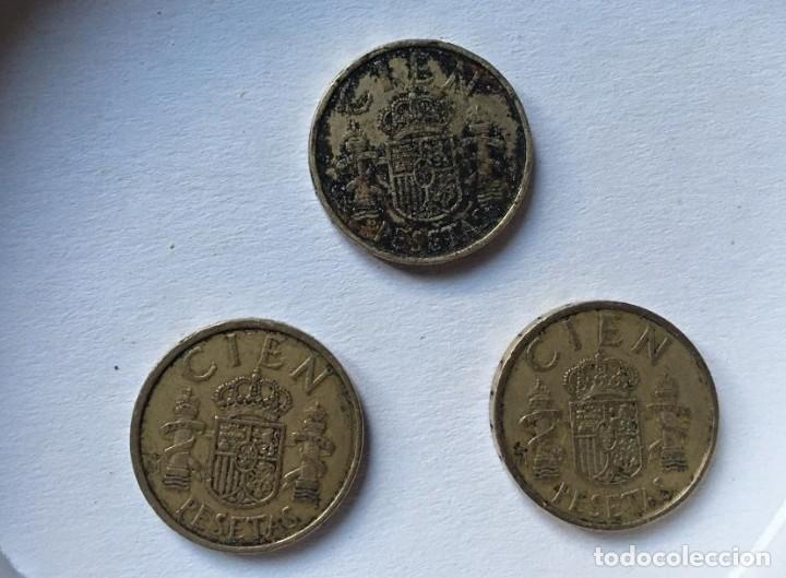 Monedas Franco: 3 monedas de 100 pesetas - Foto 1