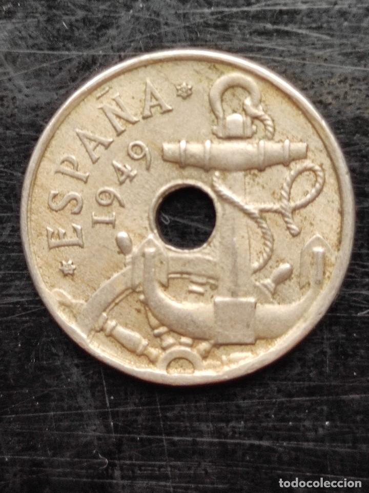 Monedas Franco: Moneda de 50 c&eacute;ntimos Espa&ntilde;a 1949 *52 - Foto 1