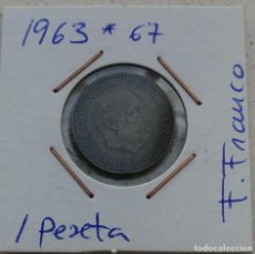 Monedas Franco: 1 PESETA - AÑO 1963 *67 - ESTADO ESPAÑOL. Lote 330698143