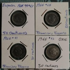 Monedas Franco: LOTE DE MONEDAS DE 50 CENTIMOS - ESTADO ESPAÑOL - VARIAS FECHAS. Lote 331825543