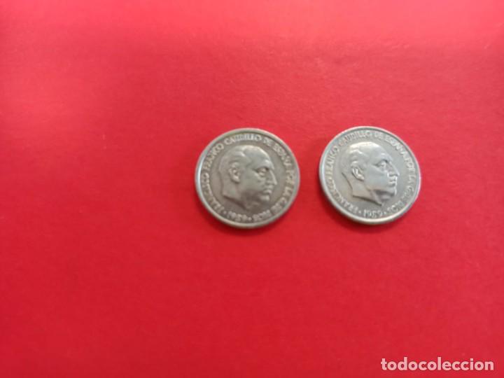 Monedas Franco: 2 monedas de 10 centimos 1959 - Foto 2