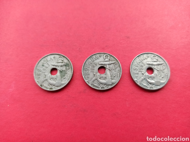 Monedas Franco: 3 monedas 50 cts 1963 *65 - Foto 1