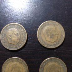 Monedas Franco: UNA PESETA 1947 *51, *52, *53 Y * 54