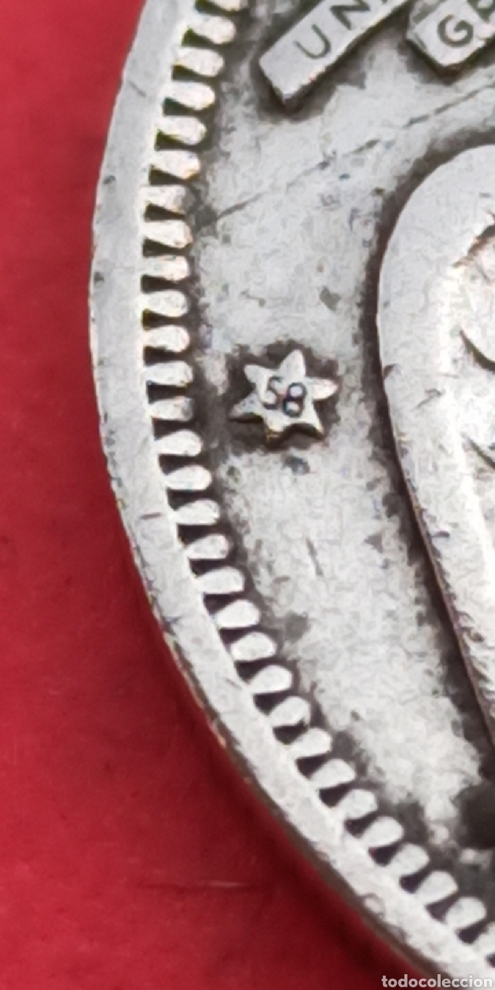 Monedas Franco: 5 pesetas 1957 *58 - Foto 3