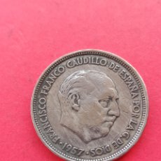 Monedas Franco: 25 PESETAS 1957 *65. Lote 335254188