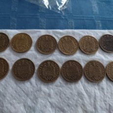 Monedas Franco: LOTE 12 MONEDAS DE 1 PESETA DE FRANCO 1966 ESTRELLA * 67. Lote 336392163
