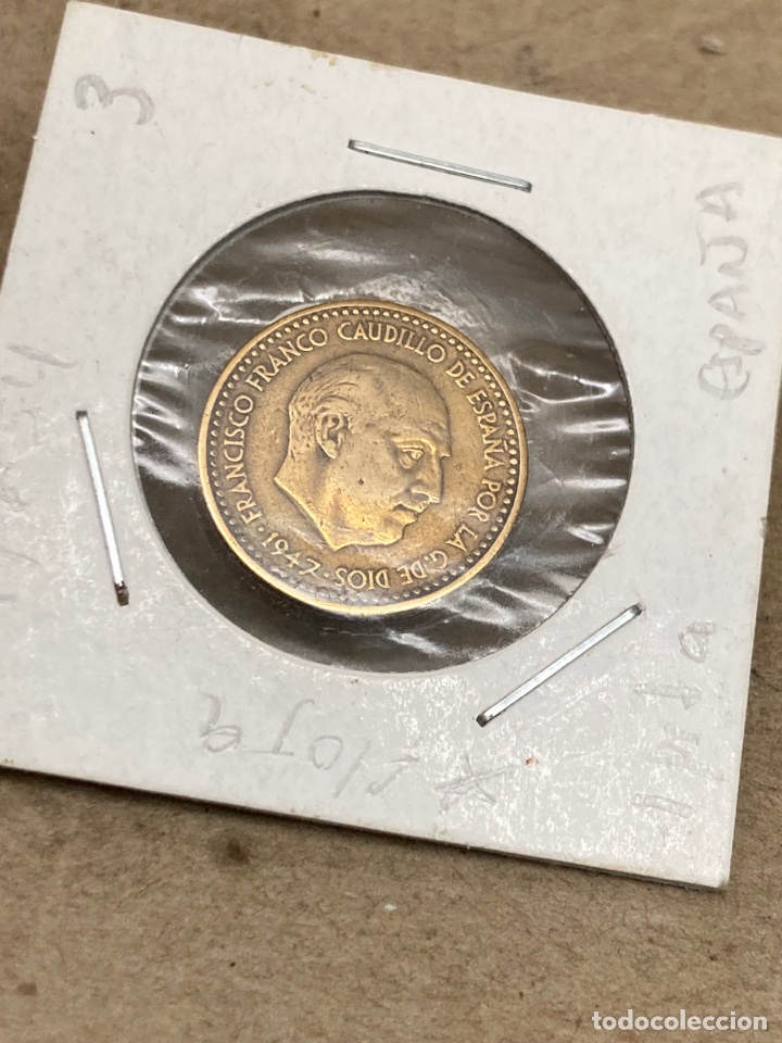 Monedas Franco: Moneda de una peseta 1947 - Foto 1