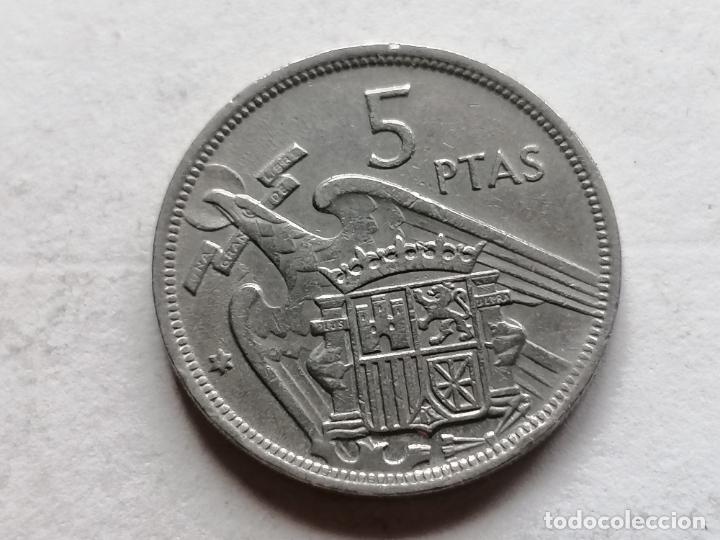 Monedas Franco: MONEDA 5 PTAS, 1957, ESTRELLA 69 - Foto 2