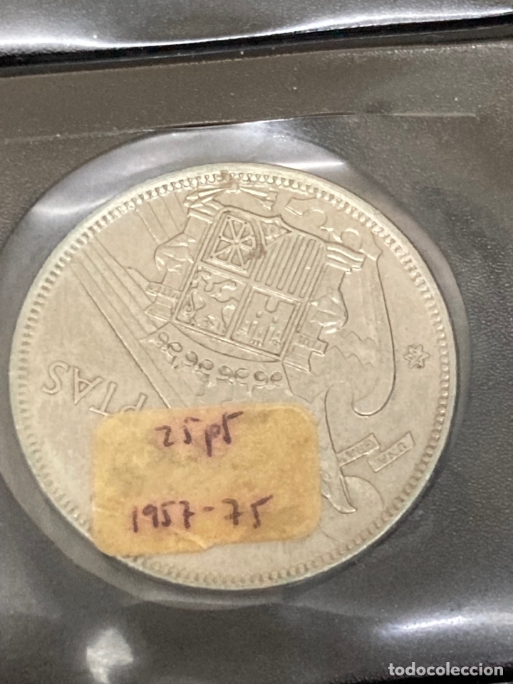 Monedas Franco: 20 monedas de 25 ptas 1957 E75 sin Circular - Foto 5
