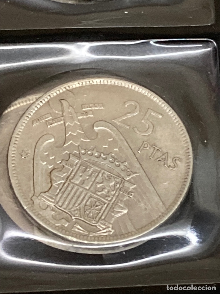 Monedas Franco: 20 monedas de 25 ptas 1957 E75 sin Circular - Foto 7