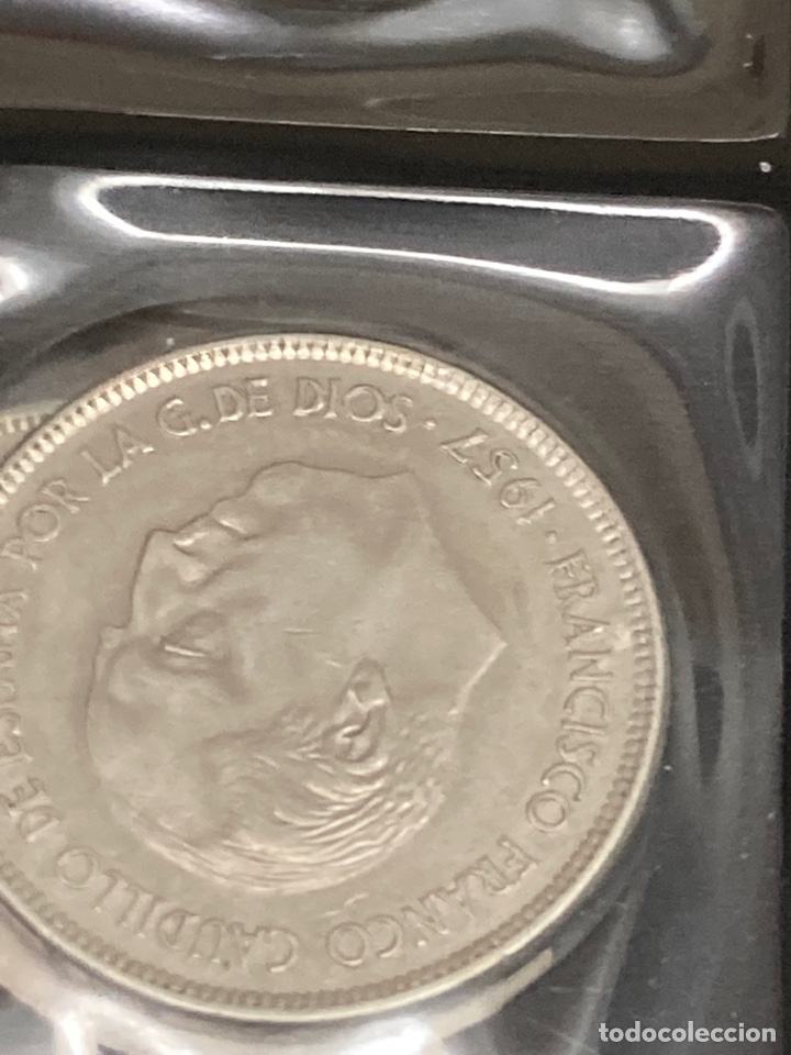 Monedas Franco: 20 monedas de 25 ptas 1957 E75 sin Circular - Foto 8