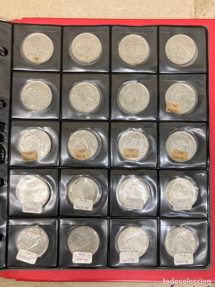 Monedas Franco: 20 monedas de 25 ptas 1957 E75 sin Circular - Foto 1