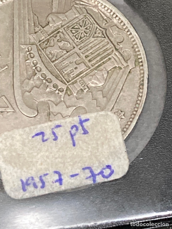 Monedas Franco: 20 monedas de 25 ptas 1957 E70sin Circular - Foto 4