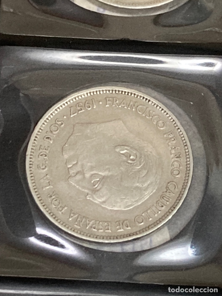 Monedas Franco: 20 monedas de 25 ptas 1957 E70sin Circular - Foto 8