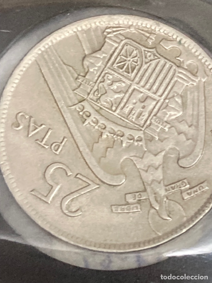 Monedas Franco: 20 monedas de 25 ptas 1957 E69 sin Circular - Foto 7