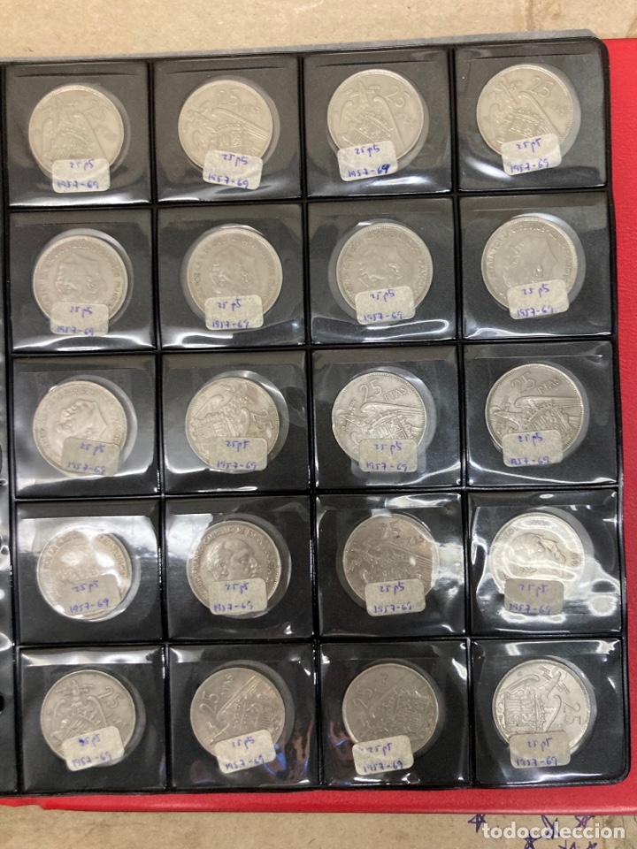 Monedas Franco: 20 monedas de 25 ptas 1957 E69 sin Circular - Foto 1
