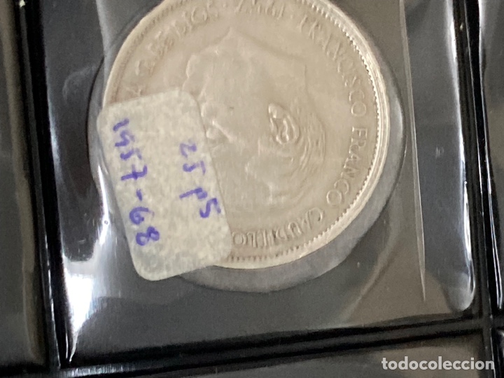 Monedas Franco: 20 monedas de 25 ptas 1957 E68 sin Circular - Foto 5