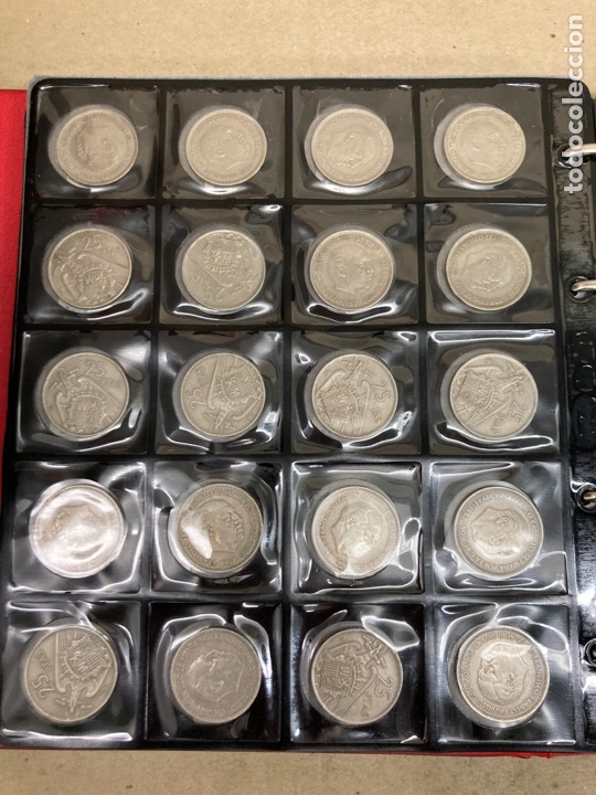 Monedas Franco: 20 monedas de 25 ptas 1957 E68 sin Circular - Foto 6