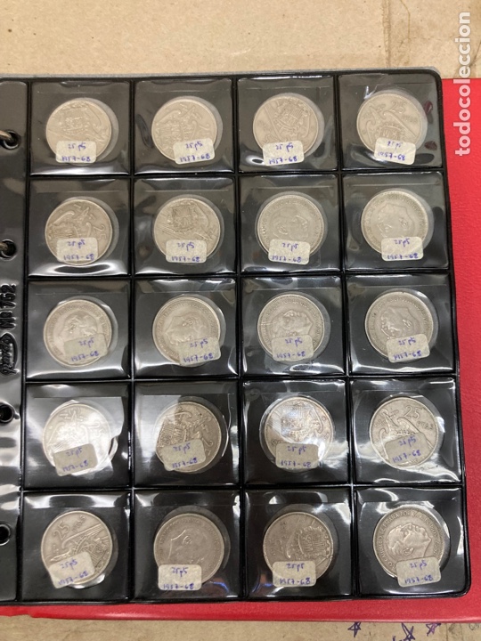 Monedas Franco: 20 monedas de 25 ptas 1957 E68 sin Circular - Foto 1