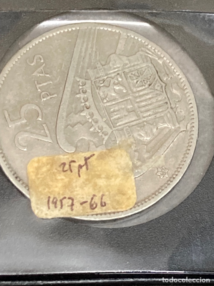 Monedas Franco: 20 monedas de 25 ptas 1957 E66 sin Circular - Foto 4