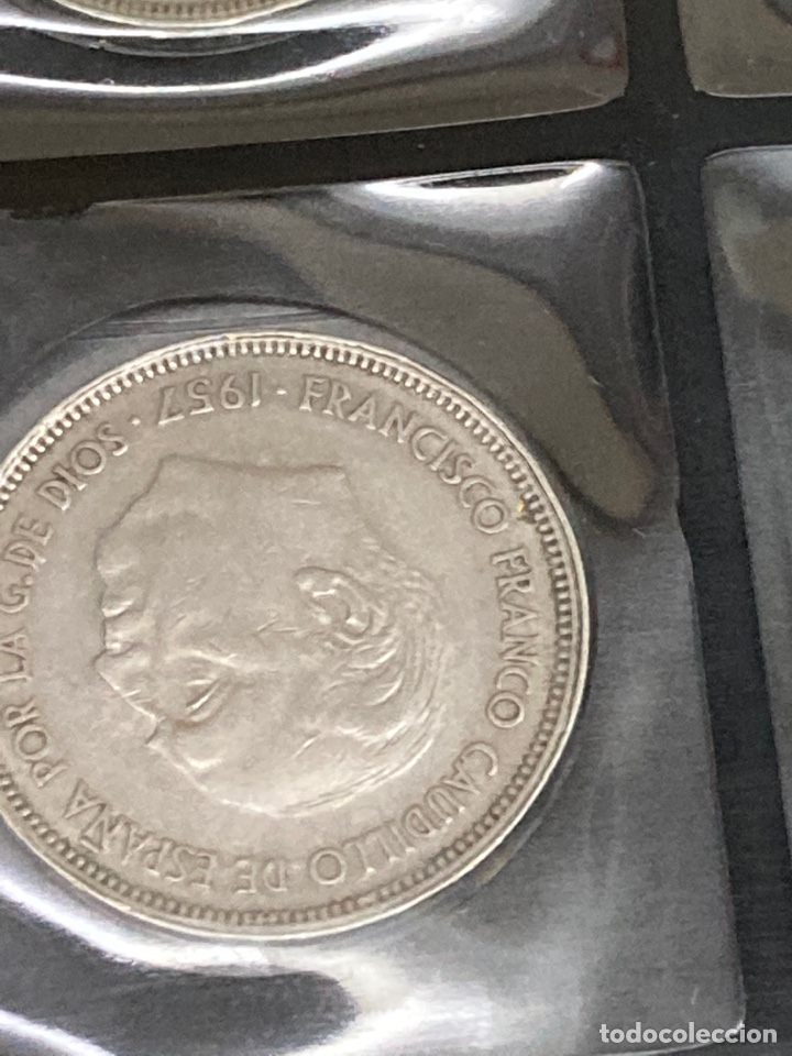 Monedas Franco: 20 monedas de 25 ptas 1957 E66 sin Circular - Foto 6