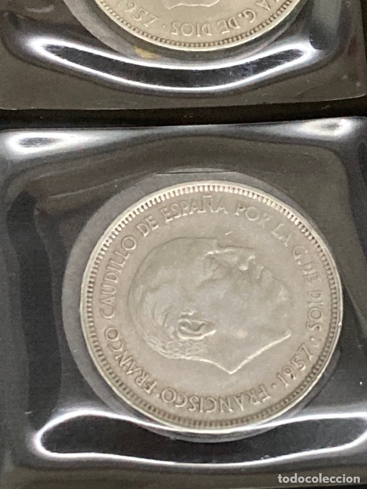 Monedas Franco: 20 monedas de 25 ptas 1957 E66 sin Circular - Foto 7