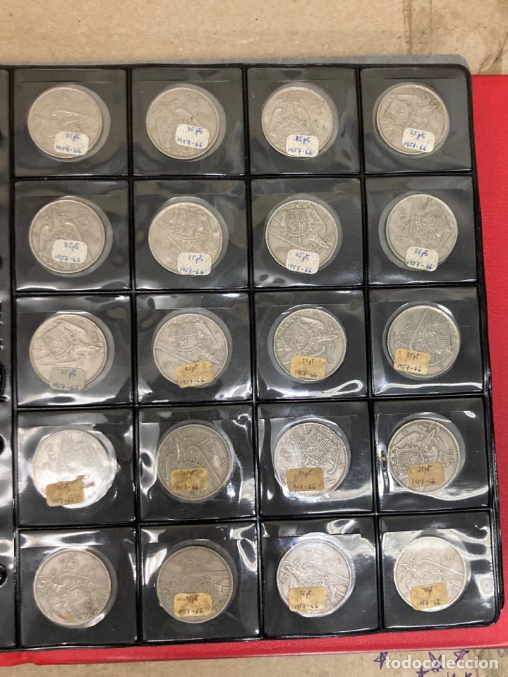 Monedas Franco: 20 monedas de 25 ptas 1957 E66 sin Circular - Foto 1
