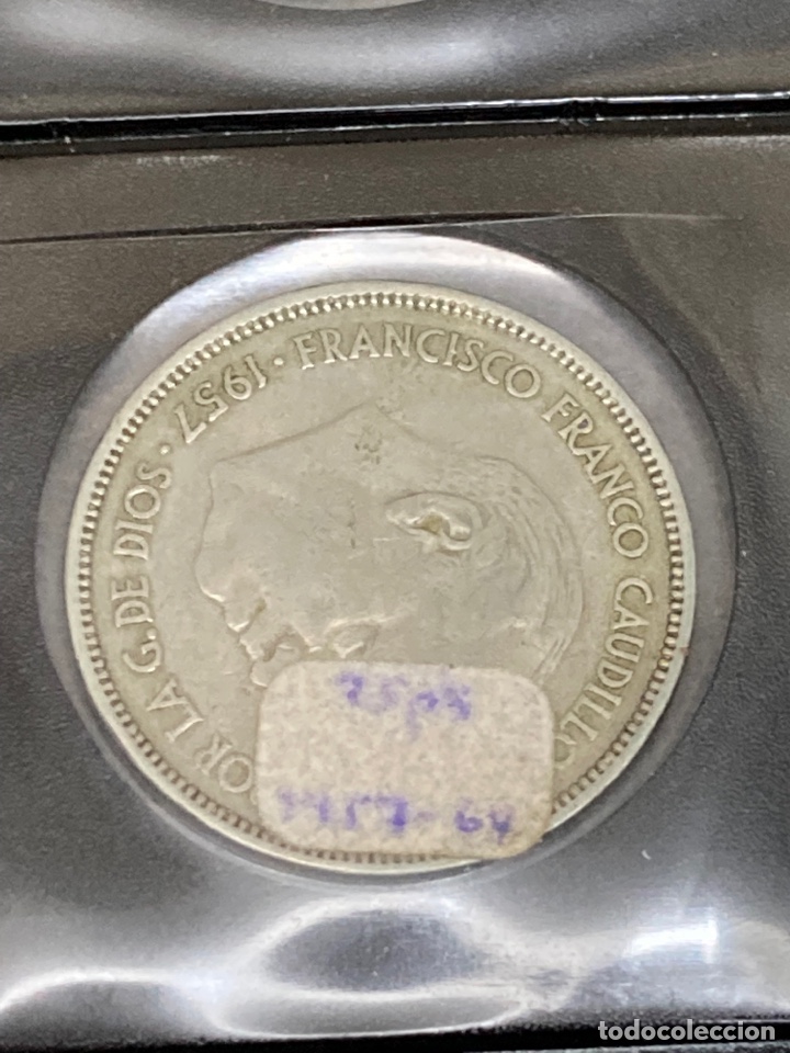 Monedas Franco: 20 monedas de 25 ptas 1957 E64 sin Circular - Foto 2