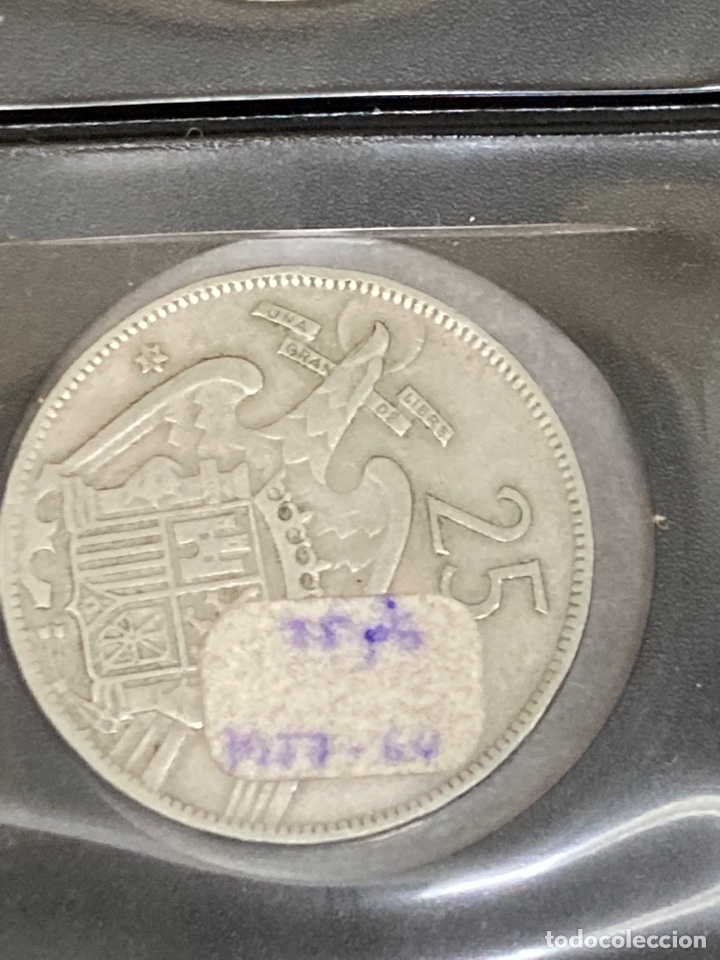 Monedas Franco: 20 monedas de 25 ptas 1957 E64 sin Circular - Foto 3