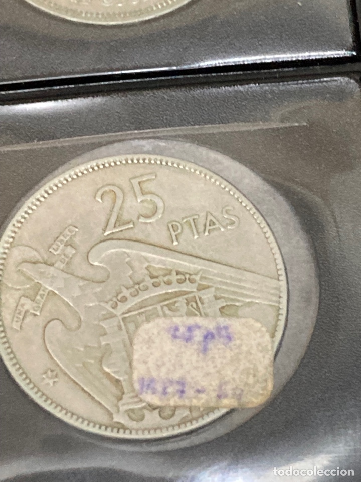 Monedas Franco: 20 monedas de 25 ptas 1957 E64 sin Circular - Foto 5