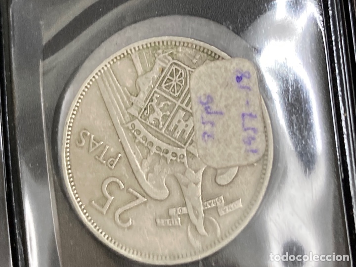 Monedas Franco: 20 monedas de 25 ptas 1957 E58 sin Circular - Foto 3
