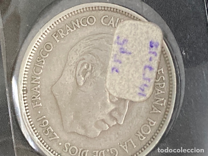 Monedas Franco: 20 monedas de 25 ptas 1957 E58 sin Circular - Foto 4