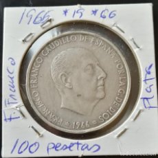 Monedas Franco: MONEDA DE 100 PESETAS DEL 1966 *66 - MBC - PLATA. Lote 339483473