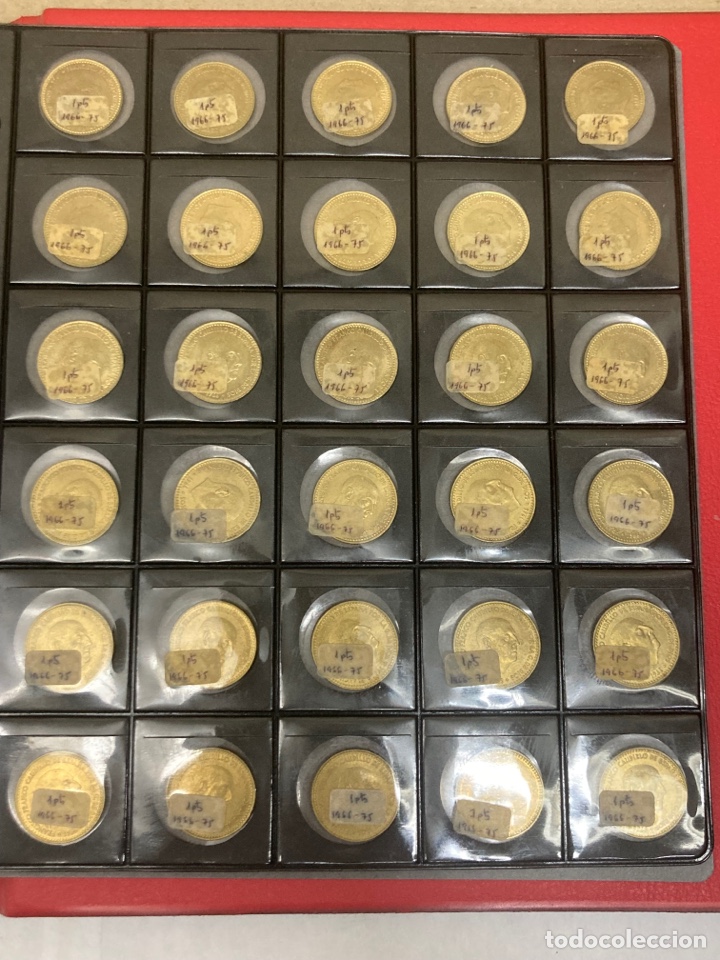 Monedas Franco: 30 monedas una pesetas 1966 E75 - Foto 1