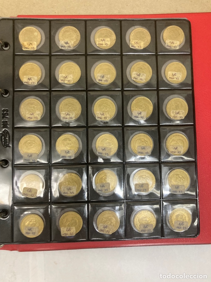 Monedas Franco: 30 monedas de una peseta 1966 E73 - Foto 1