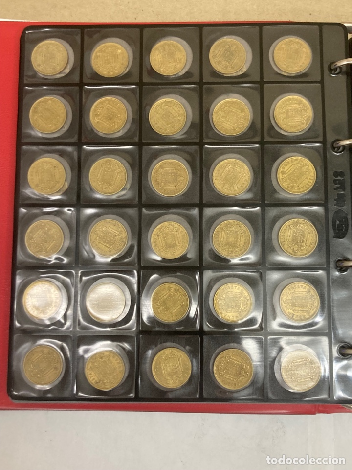 Monedas Franco: 30 monedas de una peseta 1966 E71 - Foto 5