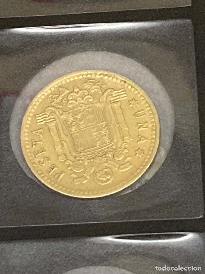 Monedas Franco: 30 monedas de una peseta 1966 E71 - Foto 6