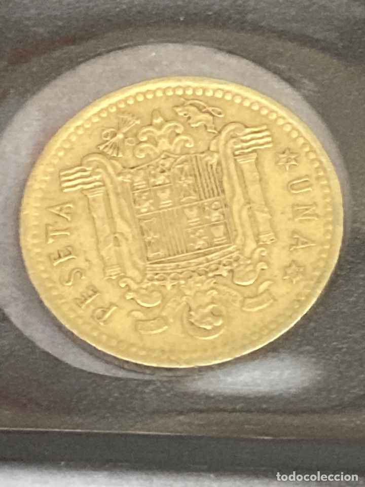 Monedas Franco: 30 monedas de una peseta 1966 E70 - Foto 5